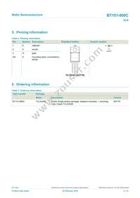 BT151-800C Datasheet Page 2
