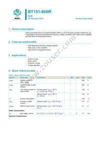 BT151-800R Datasheet Cover