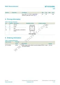 BT151S-650L Datasheet Page 2
