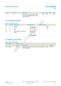 BT151S-800R Datasheet Page 2