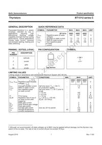 BT151U-800C Datasheet Page 2
