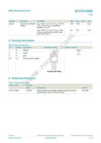 BT151X-500R Datasheet Page 2