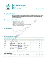 BT152X-400R Datasheet Cover