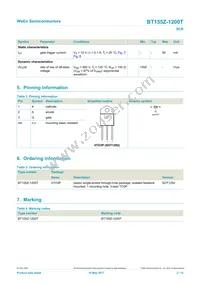 BT155Z-1200TQ Datasheet Page 2