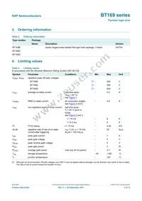 BT169G/DG Datasheet Page 2