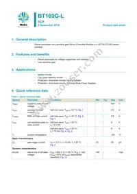 BT169G-LML Datasheet Cover