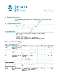 BT169H-LML Datasheet Cover