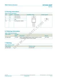 BT236X-600F Datasheet Page 2