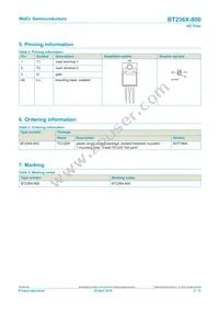 BT236X-800 Datasheet Page 2