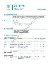 BT258-600R Datasheet Cover