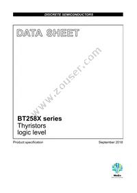 BT258X-500R Datasheet Cover