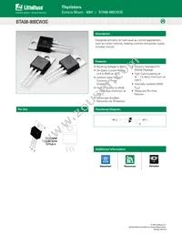 BTA08-800CW3LFG Datasheet Cover