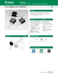 BTA12-800BW3G Datasheet Cover