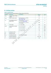 BTA140-600G0TQ Datasheet Page 3