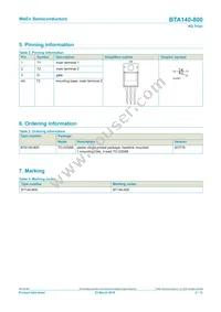 BTA140-800 Datasheet Page 2