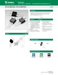 BTA16-600CW3G Datasheet Cover