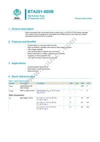 BTA201-600E Datasheet Cover