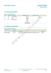 BTA201-600E Datasheet Page 2