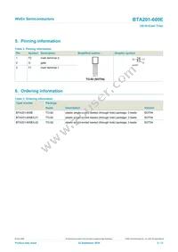 BTA201-600E/L02EP Datasheet Page 2