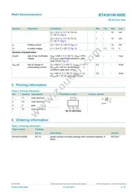 BTA201W-800E Datasheet Page 2