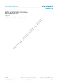BTA202X-600E Datasheet Page 12