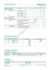 BTA203-800CTEP Datasheet Page 2