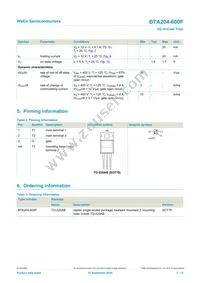 BTA204-600F Datasheet Page 2