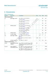 BTA204-600F Datasheet Page 7