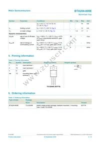 BTA204-800E Datasheet Page 2