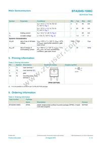 BTA204S-1000C Datasheet Page 2