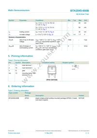 BTA204S-600B Datasheet Page 2