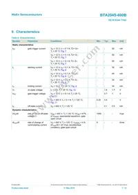 BTA204S-600B Datasheet Page 7