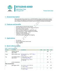 BTA204S-600D Datasheet Cover