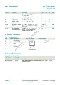 BTA204S-800B Datasheet Page 2