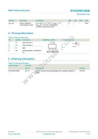 BTA204W-600B Datasheet Page 2