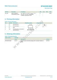 BTA204W-600C Datasheet Page 2