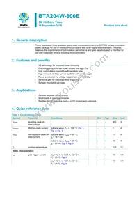 BTA204W-800E Datasheet Cover