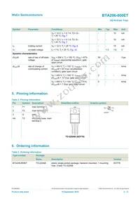 BTA206-800ET Datasheet Page 2