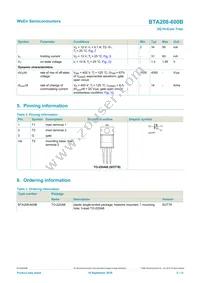 BTA208-600B Datasheet Page 2