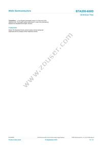 BTA208-600D Datasheet Page 12