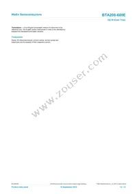 BTA208-600E Datasheet Page 12