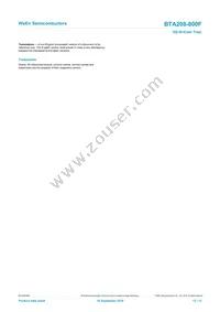 BTA208-800F Datasheet Page 12