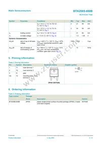 BTA208S-600B Datasheet Page 2