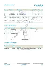BTA208X-600B Datasheet Page 2