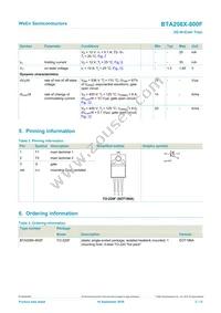 BTA208X-800F/L03Q Datasheet Page 2