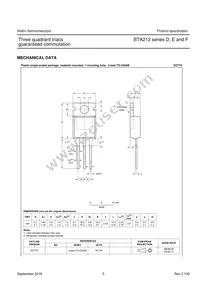 BTA212-600F Datasheet Page 6