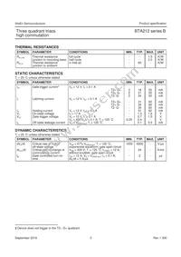 BTA212-800B Datasheet Page 3