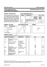 BTA212X-600D Datasheet Page 2
