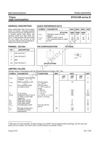 BTA216B-600B Datasheet Page 2