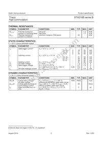 BTA216B-600B Datasheet Page 3
